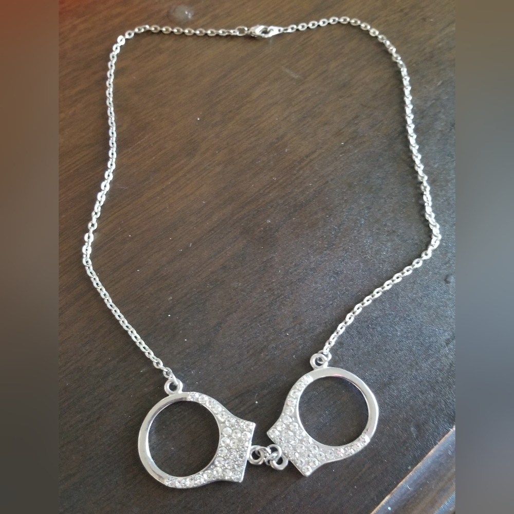 Costume Jewelry Handcuff Necklace